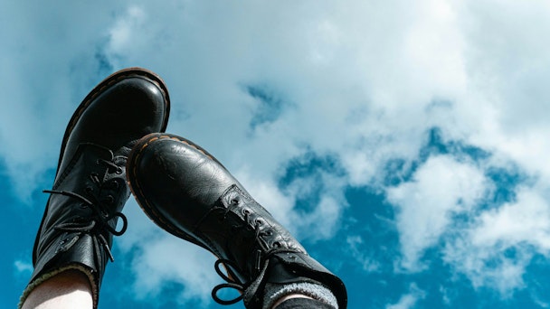 Dr Martens's famous black boots