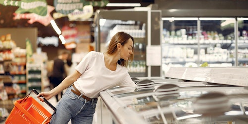 Woman in a supermarket