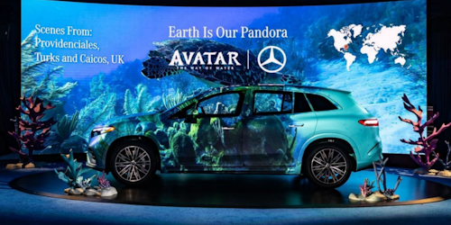 mercedes SUV with avatar styling