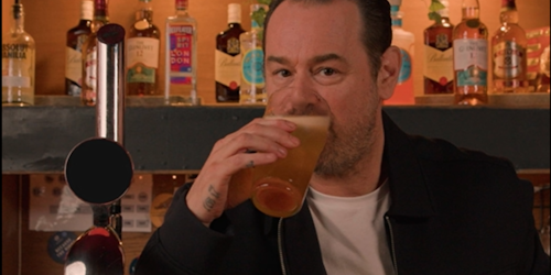 Danny Dyer with his Flagon of Flager