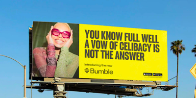 Bumble's celibacy ad