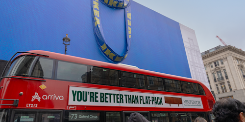 A Vinterior bus on Oxford Street